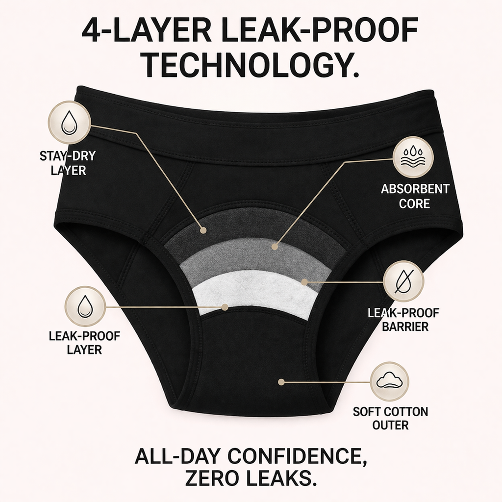 LunaEase™ Leak-Proof Panty (Pack of 3)